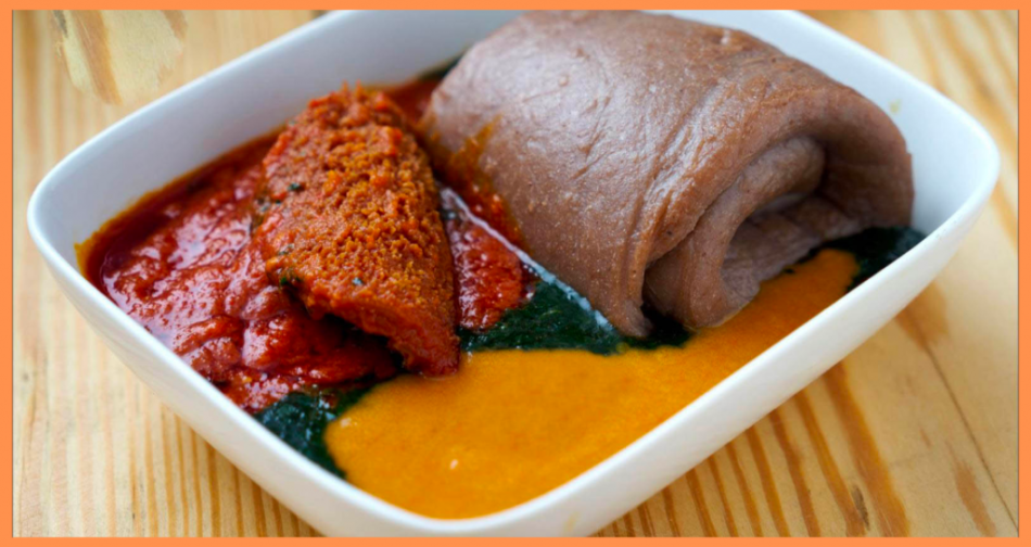 Amala and Ewedu